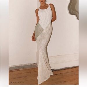 Peppermayo Twilight Dreams Maxi Dress - Ivory